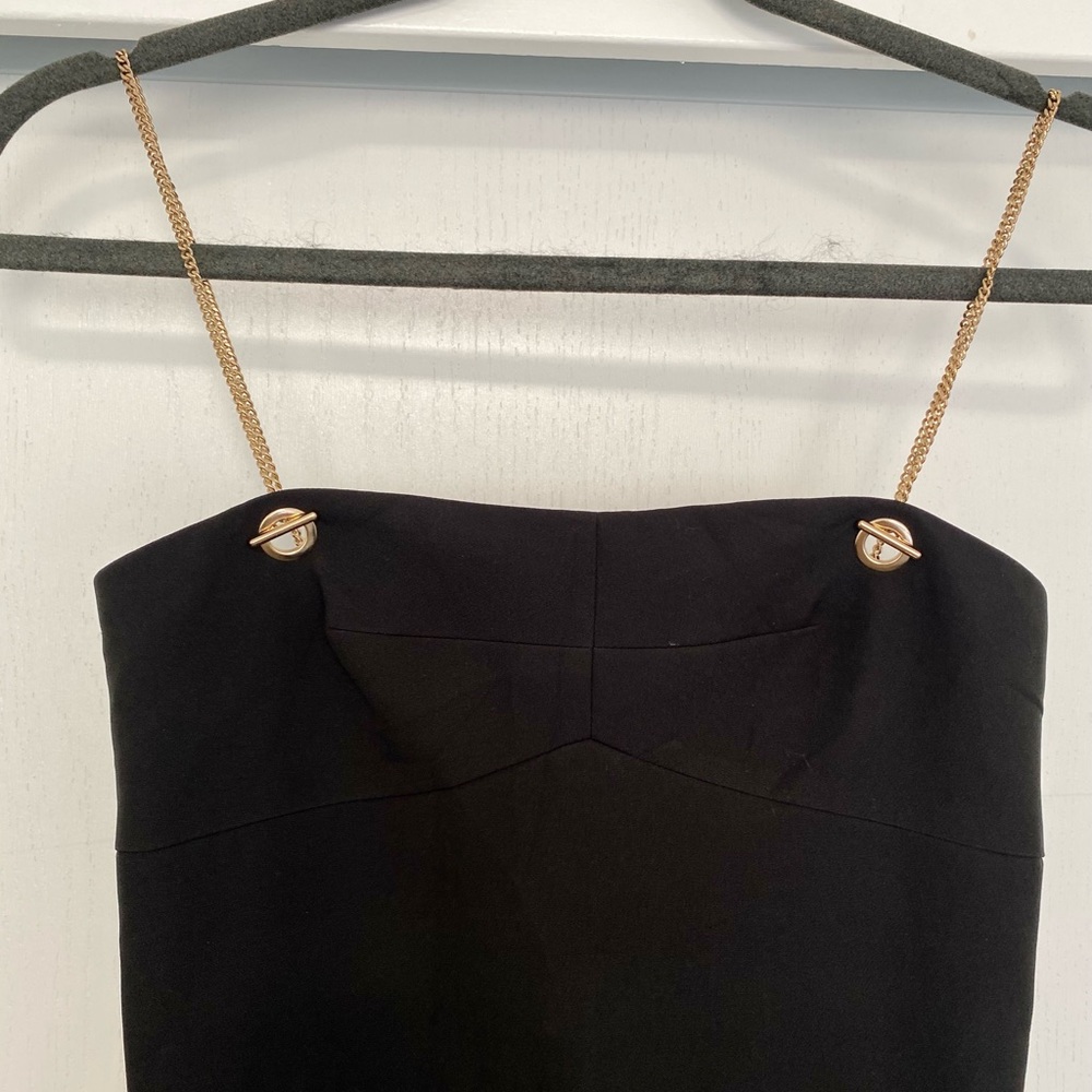 Black and gold dress